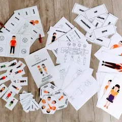Karty pracy do rozwijania kompetencji emocjonalno-społecznych: rozpoznawanie emocji, wyrażanie uczuć, budowanie empatii.