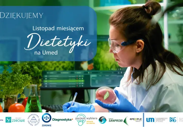 Dietetyk w laboratorium bada próbkę mięsa z etykietą "VEGAN". To pokazuje, co można robić po dietetyce – od badań po analizę żywności.