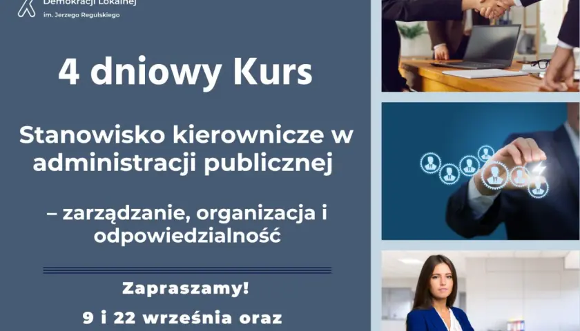 Kurs "Stanowisko kierownicze w administracji publicznej" pokazuje, gdzie można pracować po administracji. Zarządzanie, organizacja, odpowiedzialność. Zapraszamy!