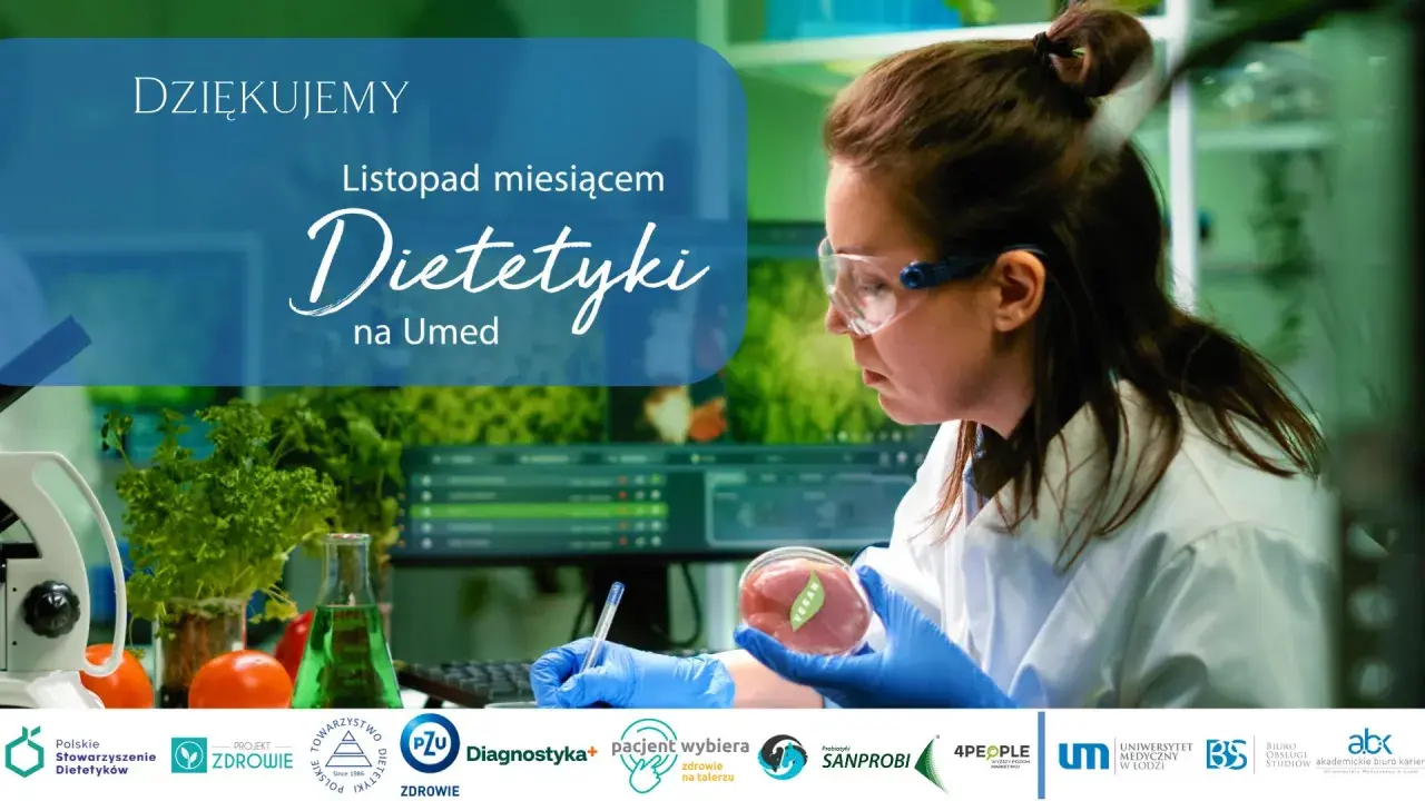 Dietetyk w laboratorium bada próbkę mięsa z etykietą "VEGAN". To pokazuje, co można robić po dietetyce – od badań po analizę żywności.