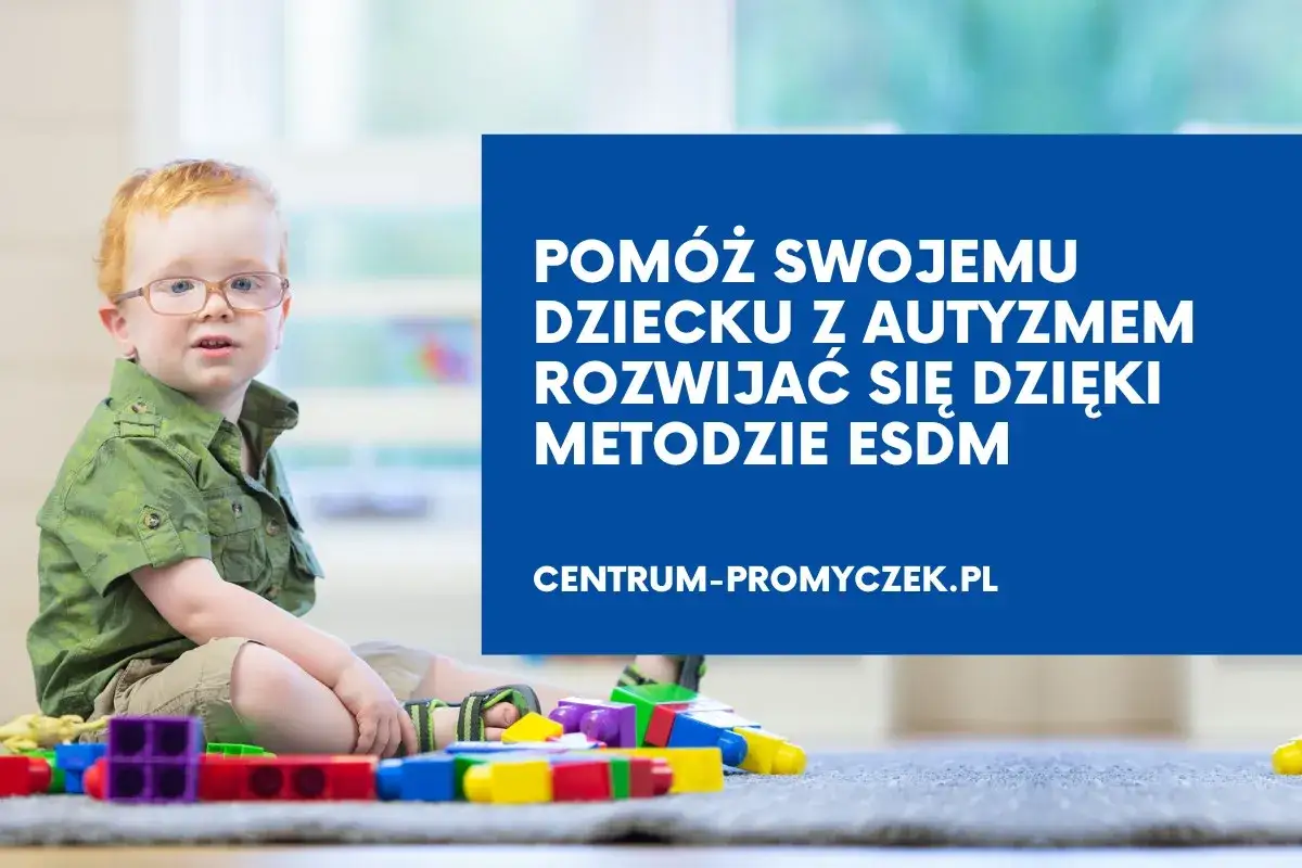 Chłopiec z autyzmem bawi się klockami. Poznaj metody pracy z dzieckiem autystycznym ESDM. Centrum-Promyczek.pl