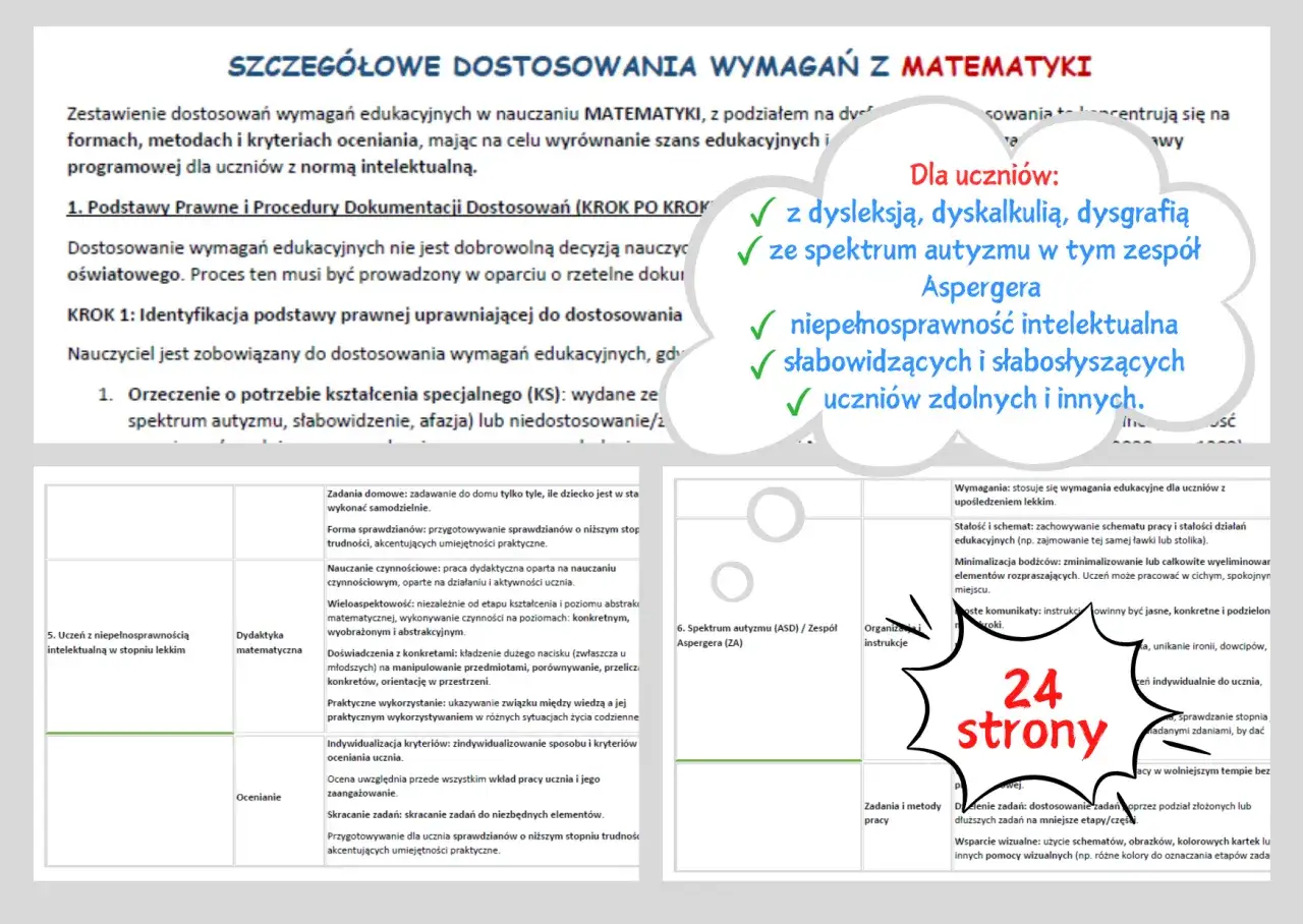 Dyskalkulia a matura: dostosowanie wymagań edukacyjnych dla uczniów z dysleksją, dyskalkulią, spektrum autyzmu i innymi potrzebami.