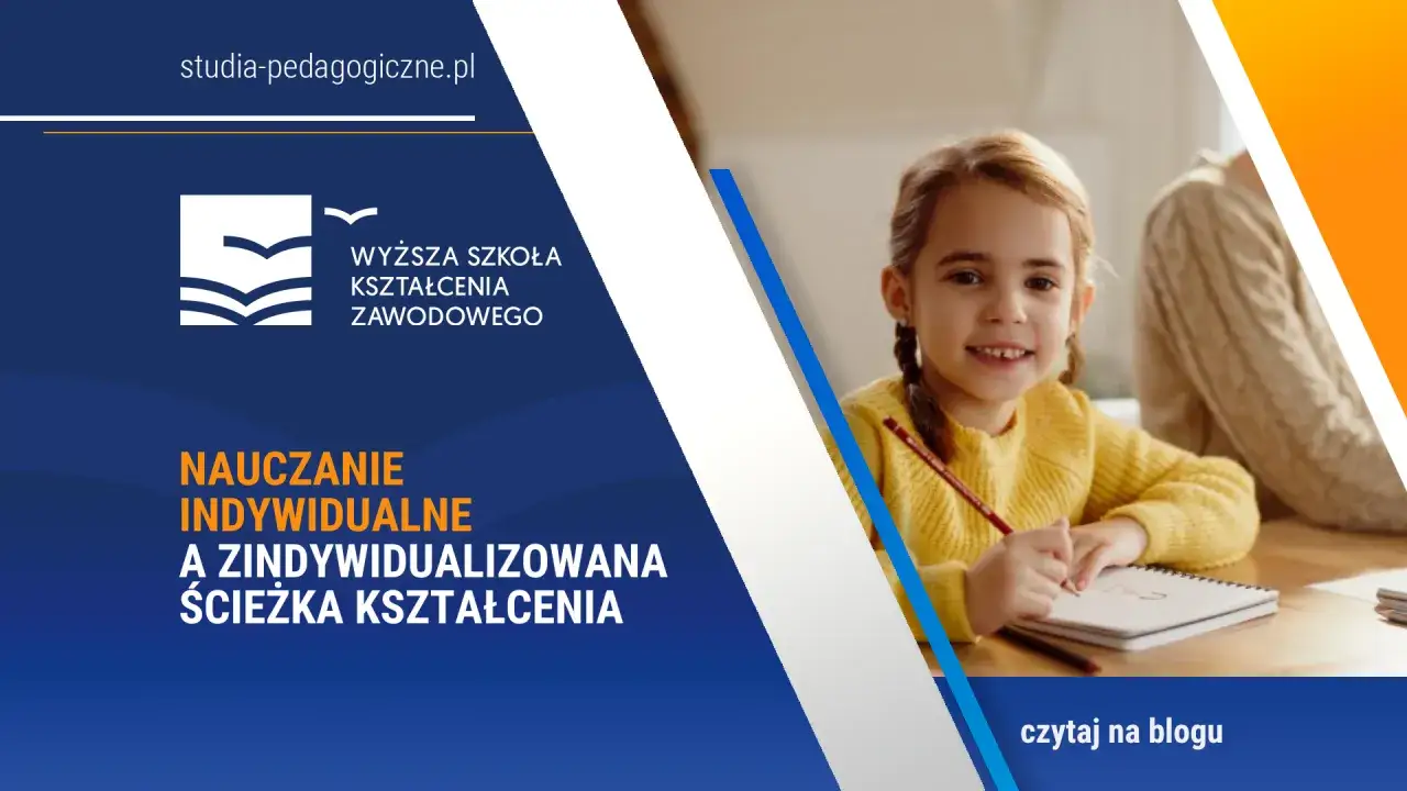 Uśmiechnięta dziewczynka z kredką w dłoni, ucząca się indywidualnie. Zindywidualizowana ścieżka kształcenia to klucz do sukcesu.